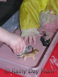 Exploring Gloop with animals getting stuck in it