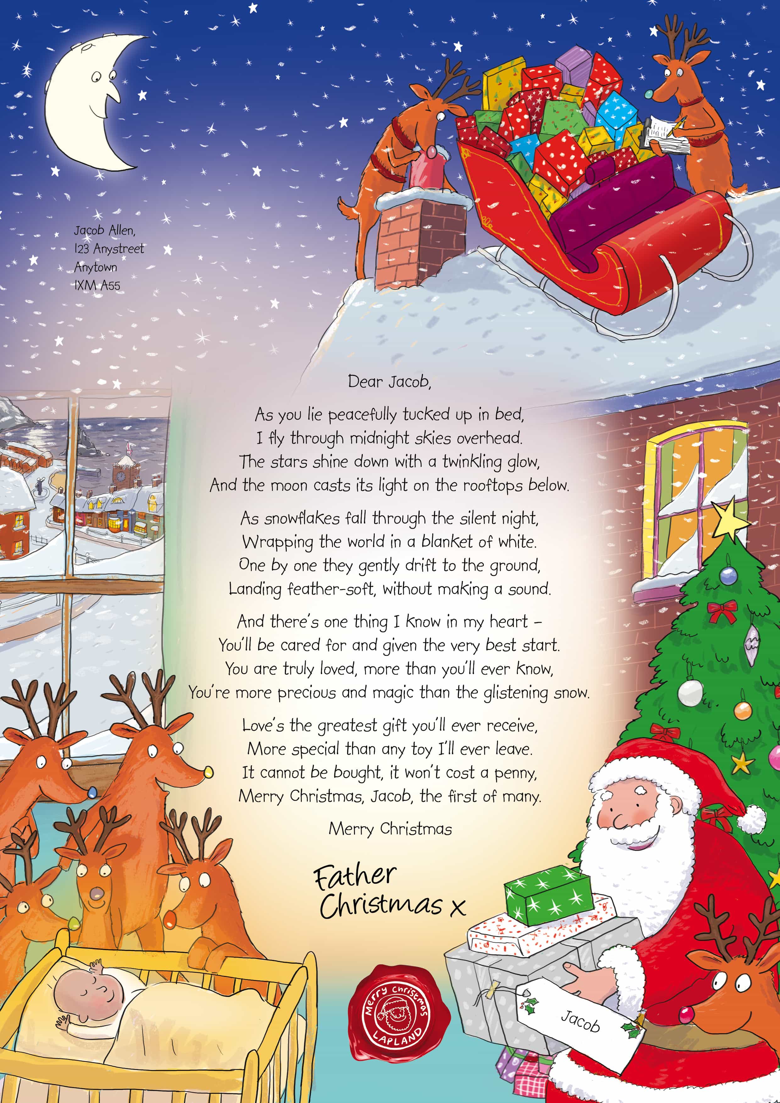 Santa Claus Letter To Child Printable Free