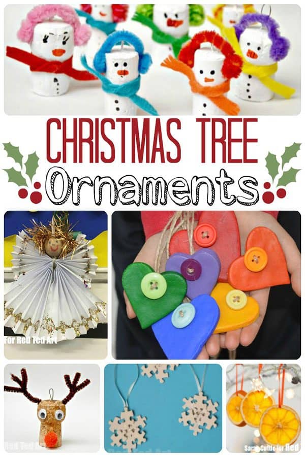 Christmas Tree Decorations to Make with Kids to decorate the tree