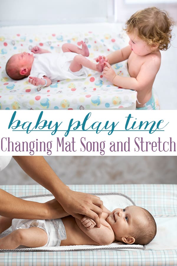 Make changing time fun time with your newborn baby as you play this simple stretching and singing game. If you have older children too get them to join in as you sing along with Head Shoulders Knees and Toes and play together.