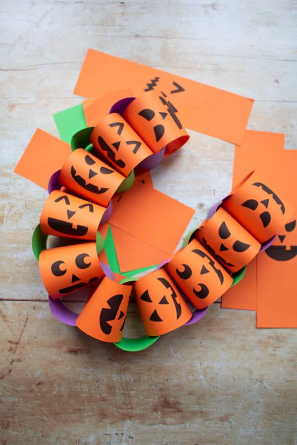 Halloween Paper Chain Craft for Kids