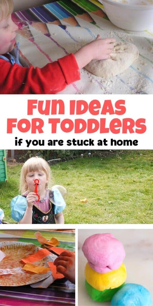 Fun ideas for toddlers to do if you are stuck at home