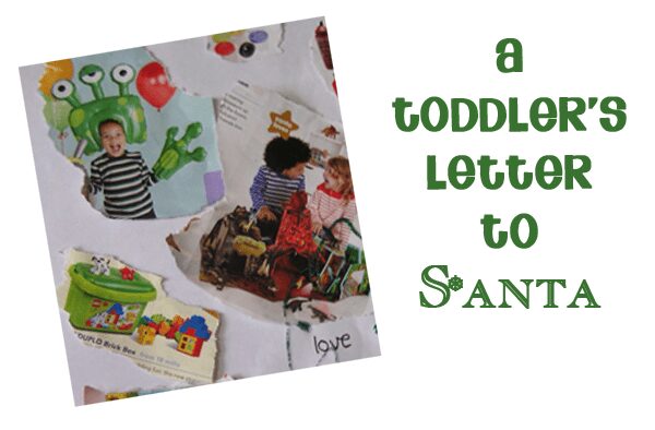 a toddler letter to santa