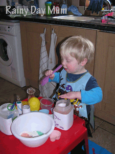 Pretend play cooking