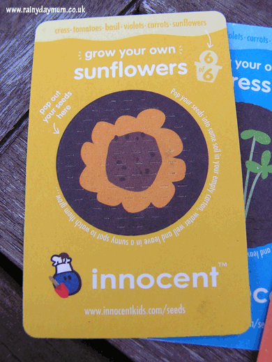Innocent kids sunflower seeds