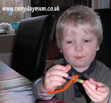 Winding pipe cleaners
