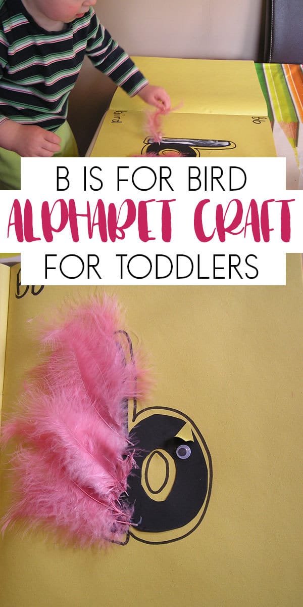 ABC craft for toddlers - b is for bird