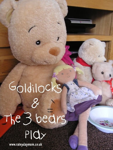 Goldilocks and the three bears play