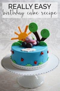 REALLY Easy Birthday Cake Recipe for Busy Mums