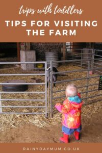 trips with toddlers - visiting the farm