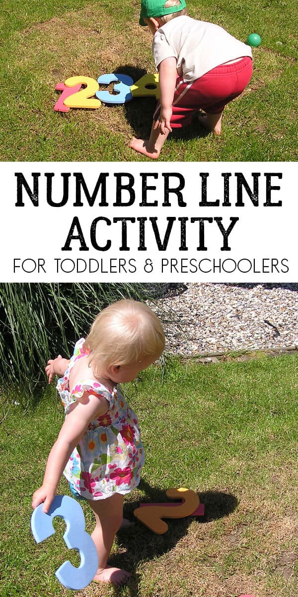 Simple number activity for toddlers and preschoolers to work on Number Recognition and Ordering.