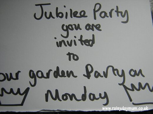 Jubilee garden party craft for toddler and preschool children