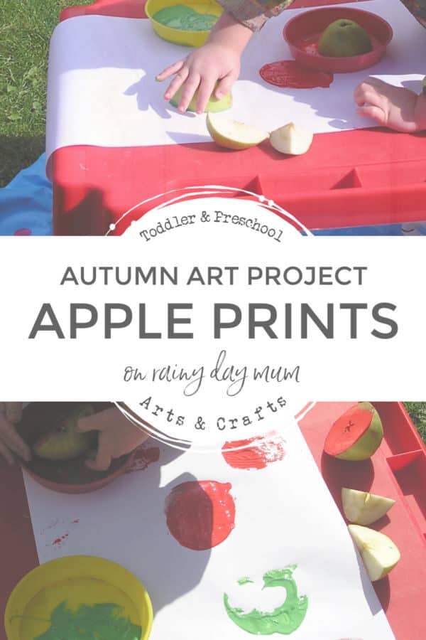 apple printing a fun autumn art project for toddlers and preschoolers