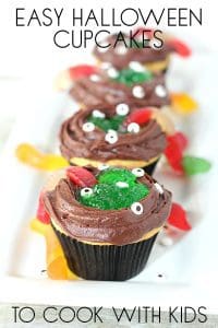 Easy Halloween Cupcakes for Kids to Make Witches Cauldrons