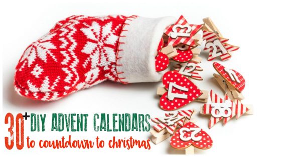Over 30 creative ideas for making your own advent calendar to countdown to Christmas as a family. From easy DIY to handmade and sewn projects.