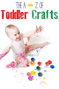 Looking for ideal art and craft activities for toddlers then find the perfect idea in this A to Z of Toddler Crafts including extra crafts for each season.