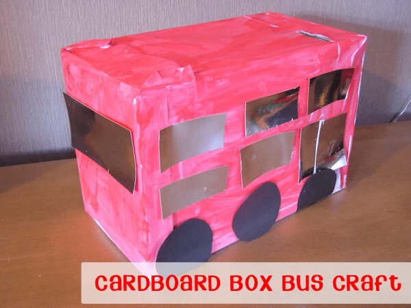 Cardboard Box Bus Craft