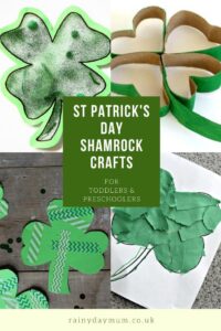 St Patyrick's Day Shamrock Crafts for Toddlers and Preschoolers