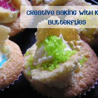 Creative baking with kids - butterfly cakes and cookies #cbias