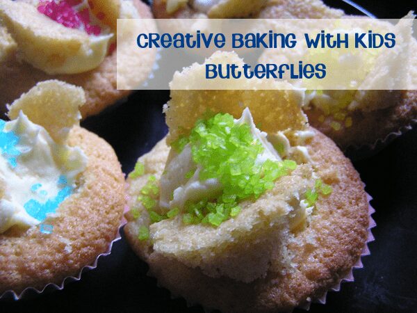 Creative baking with kids - butterfly cakes and cookies #cbias