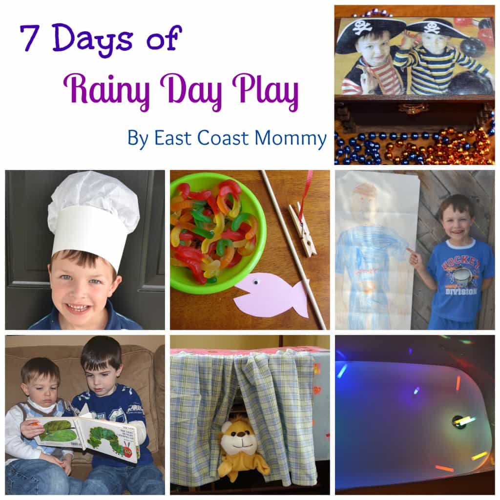 7 Days of Rainy Day Play from East Coast Mummy guest posting on Rainy Day Mum