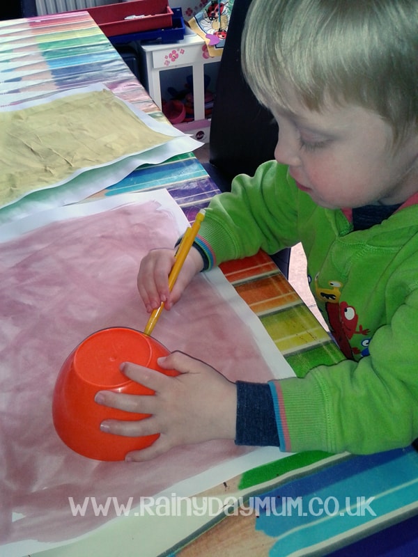 Exploring the process of Eric Carle with toddlers and Preschoolers