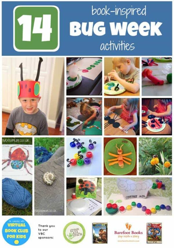 14 Activities for Bug Week as part of the Virtual Book Club Summer Camp hosted by Rainy Day Mum, Toddler Approved and The Educators' Spin On It
