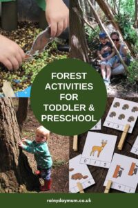 forest activities to do at home and in the woods with toddlers and preschoolers