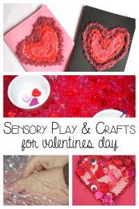 Valentines Sensory Play and Craft ideas
