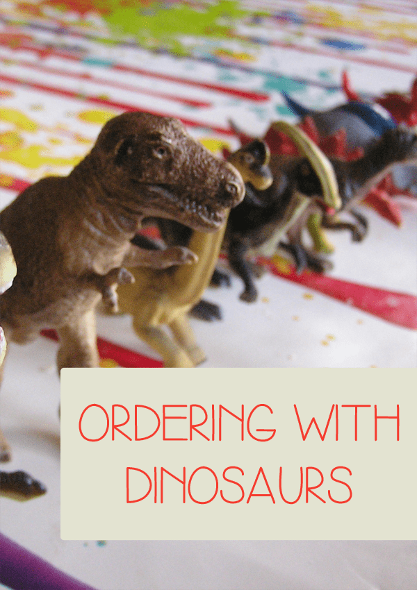 Ordering and sequencing with dinosaurs