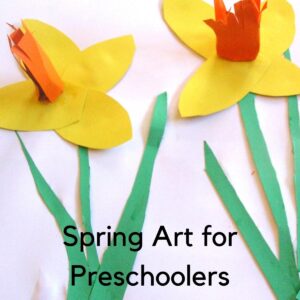 3D Spring Daffodil Picture for Preschoolers