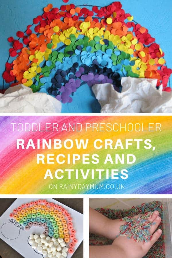 toddler and preschool rainbow fun