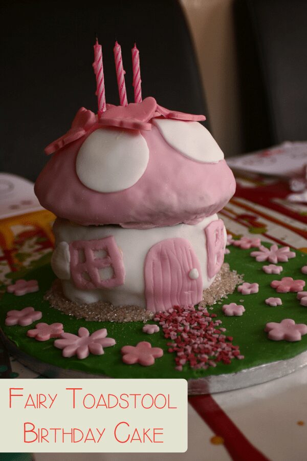 Fairy Toadstool Birthday cake how to