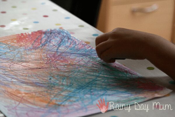 DIY Scratch Art Paper - crafting bringing Draw me a star by Eric Carle to life for kids