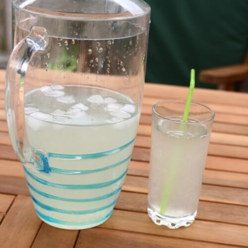 Celebrate Summer - make traditional homemade lemonade with your children with this 3 ingredient recipe