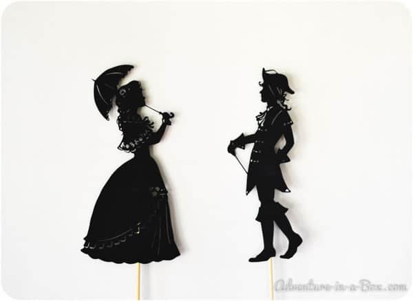 The Princess and the Pea Shadow Theatre - free printables to create your own at home