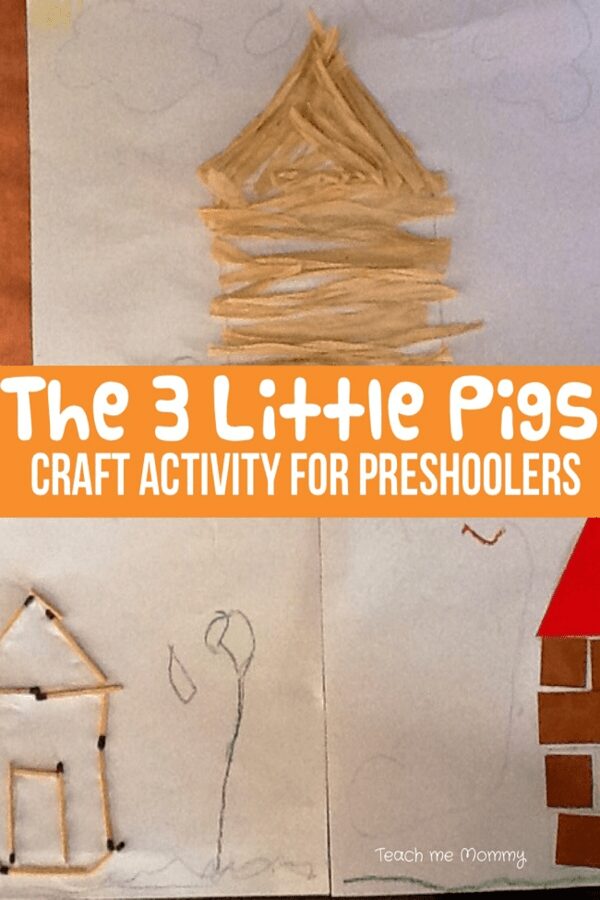 The 3 Little Pigs Craft Activity for Preschoolers - Rainy Day Mum