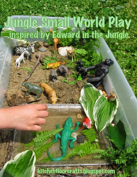 Edward in the Jungle Small World Play - part of the Story Book Summer on Rainy Day Mum