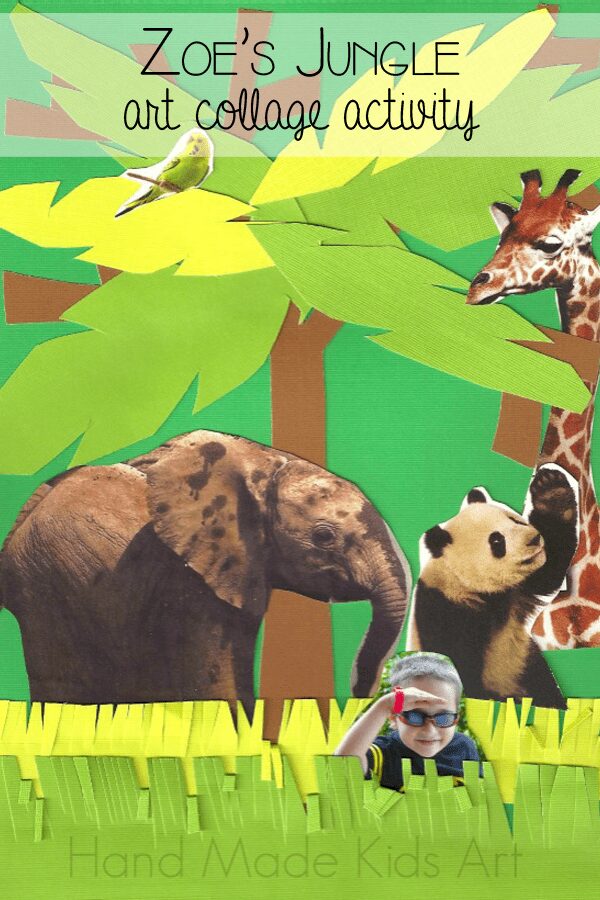 Jungle Inspired Collage Activity for KId - Rainy Day Mum - Ideas for Family  Fun!