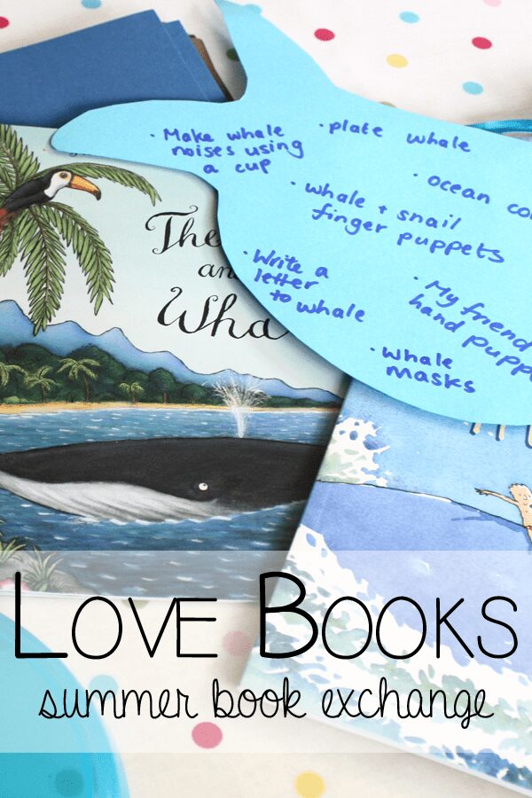 Love Book Summer Book Exchange organised by The Educators' Spin On It - Whale Books for Kids