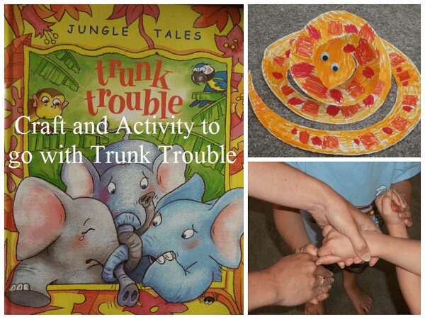 Trunk Trouble - craft and motor activity for young kids as part of Story Book Summer on Rainy Day Mum 