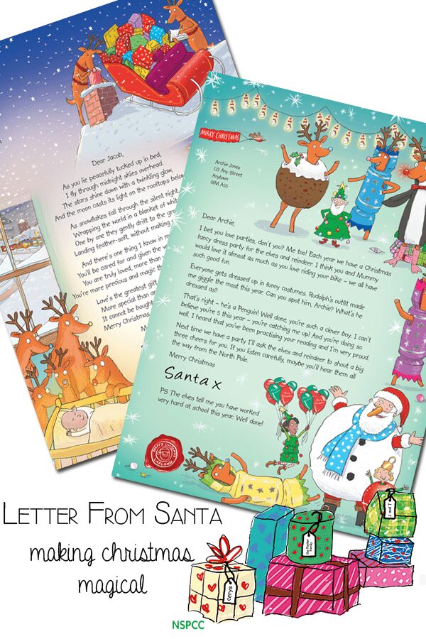 Letter from Santa - making Christmas Magical for kids and supporting the NSPCC.