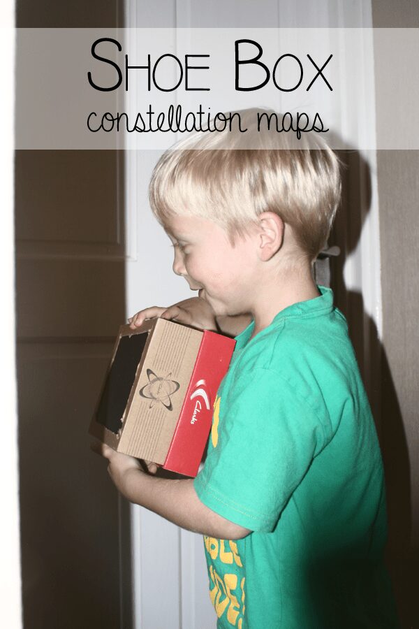 Shoe Box Constellation Maps - create your own star maps to view inside any day of the year