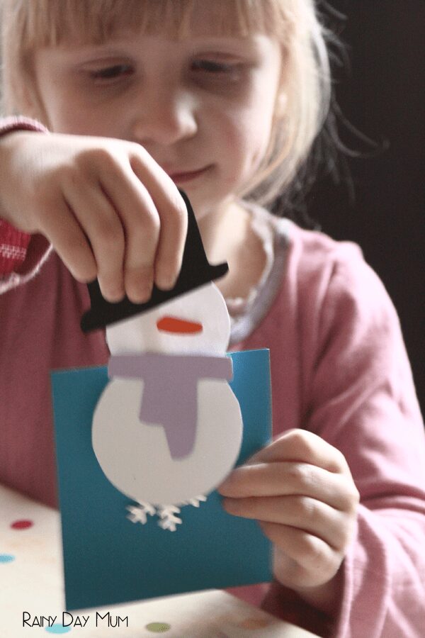 Snowmen Count and Peg Math Activity for Preschoolers.