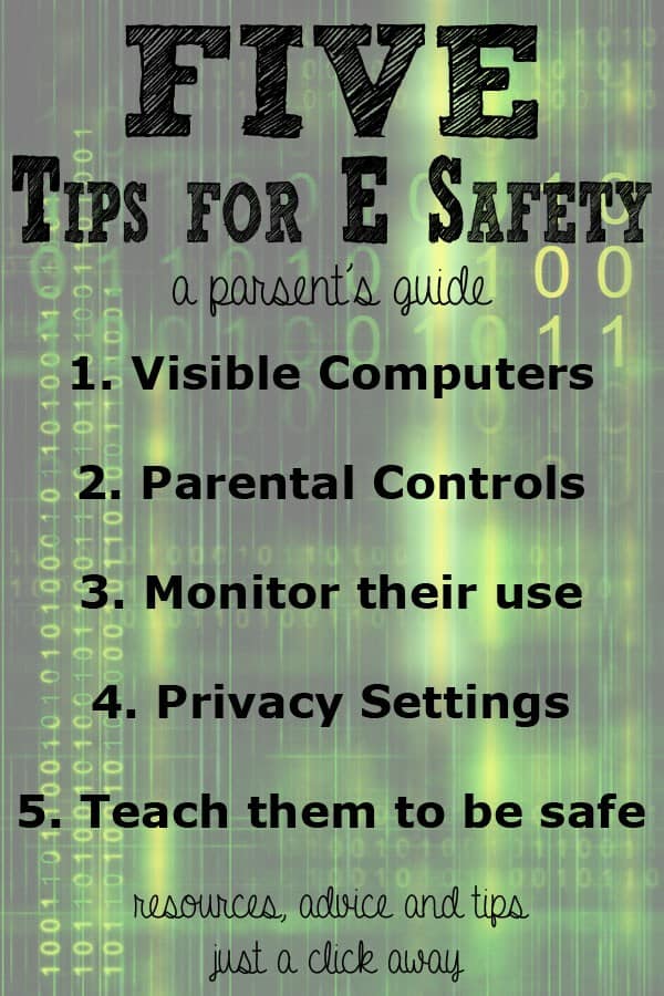 E-Safety a parents guide to keeping kids safe online. 5 Easy tips for you do now