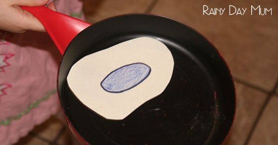 Pancake Flipping and tossing shape game for preschoolers