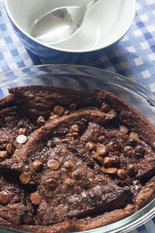 No fuss easy Chocolate Bread and Butter Pudding recipe that tastes amazing, best served with some vanilla ice-cream and enjoyed!