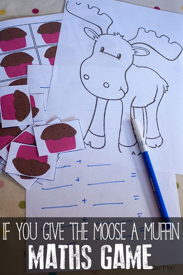 Connect Math and books with this early elementary game for the book If you give a moose a muffin by Laura Numeroff