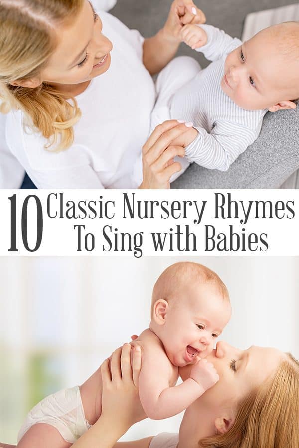 10 classic nursery rhymes to sing with babies, toddlers and preschoolers. With full words and suggested activities to keep your older tots entertained once you have sung.