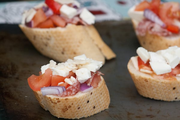 A simple healthy bruschetta recipe to make with kids ideal for those after-school hunger pains or as a simple summer meal starter to enjoy together.